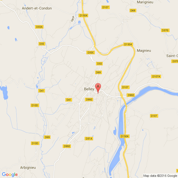 Plan des salles de sport de Belley