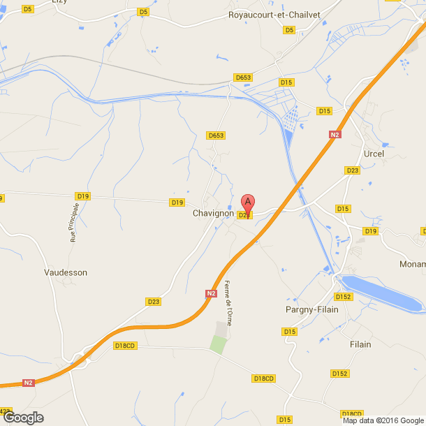 Plan des salles de sport de Chavignon