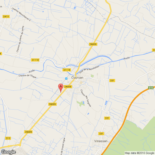 Plan des salles de sport de Coursan