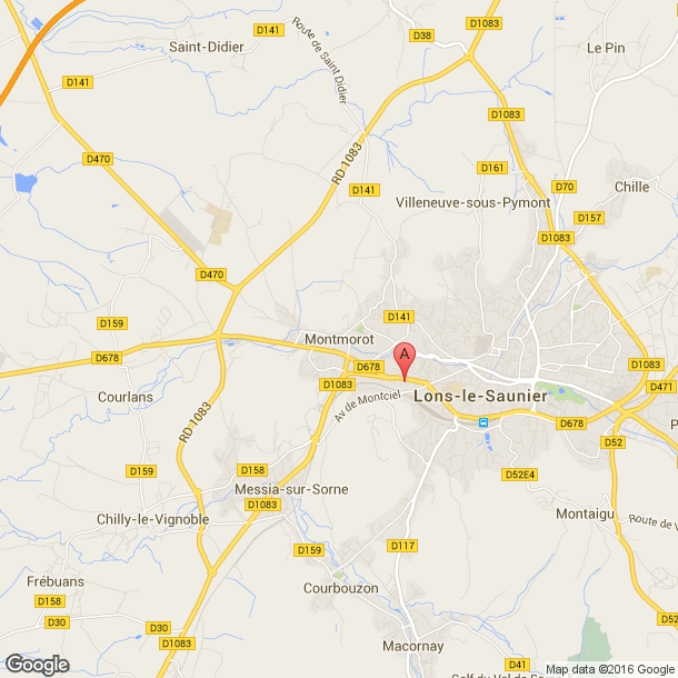 Plan des salles de sport de Montmorot