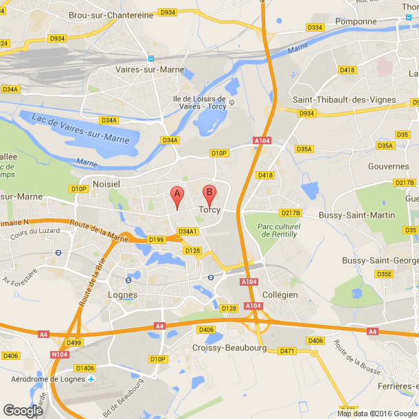 Plan des salles de sport de Torcy