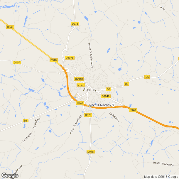 Plan des salles de sport de Aizenay