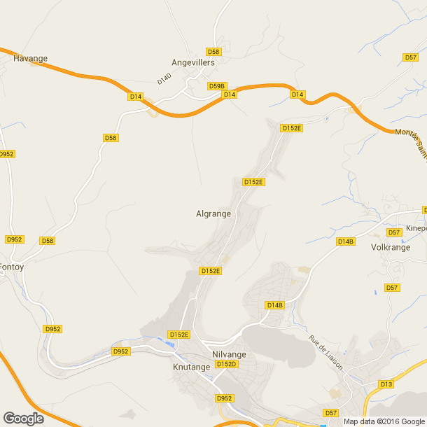Plan des salles de sport de Algrange