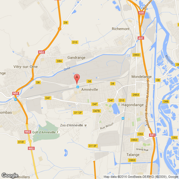 Plan des salles de sport de Amneville