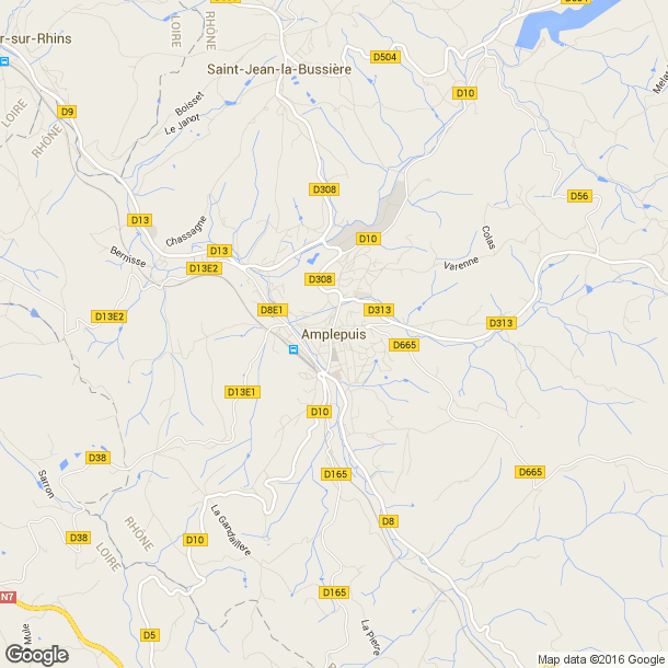 Plan des salles de sport de Amplepuis
