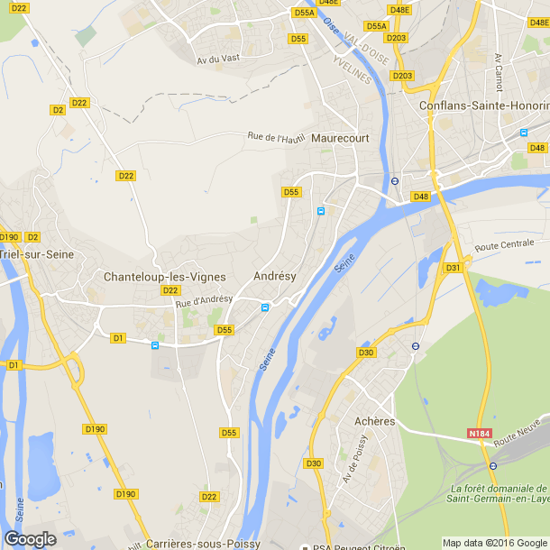 Plan des salles de sport de Andresy