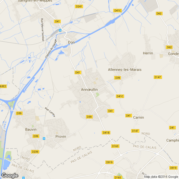 Plan des salles de sport de Annoeullin