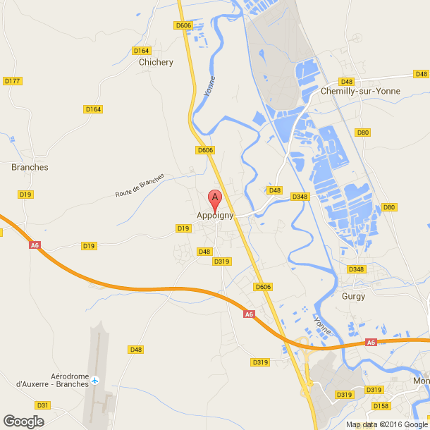 Plan des salles de sport de Appoigny