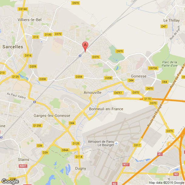 Plan des salles de sport de Arnouville