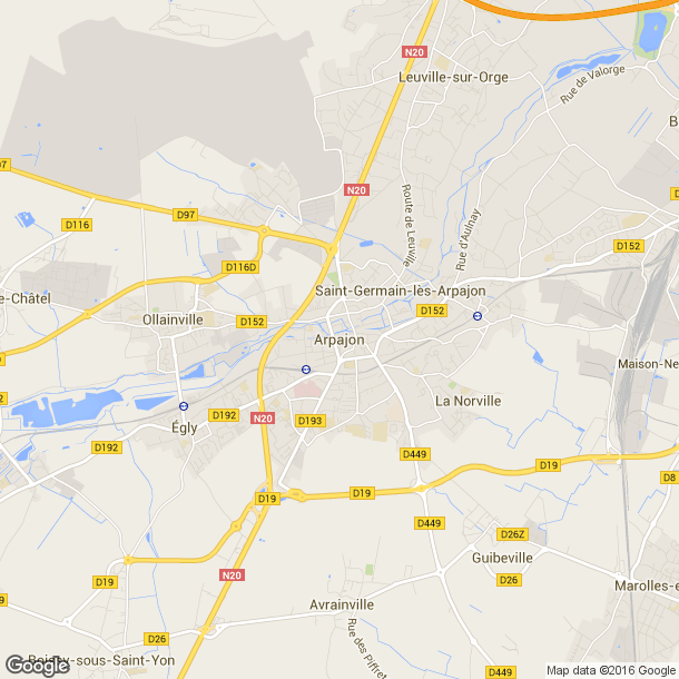 Plan des salles de sport de Arpajon
