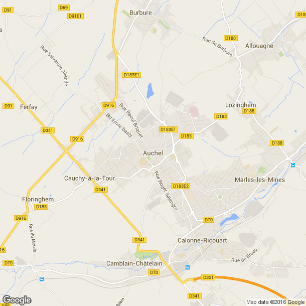 Plan des salles de sport de Auchel
