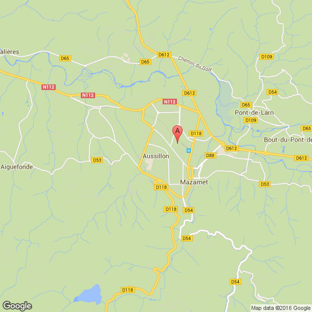 Plan des salles de sport de Aussillon