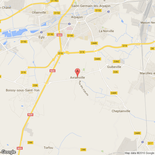 Plan des salles de sport de Avrainville