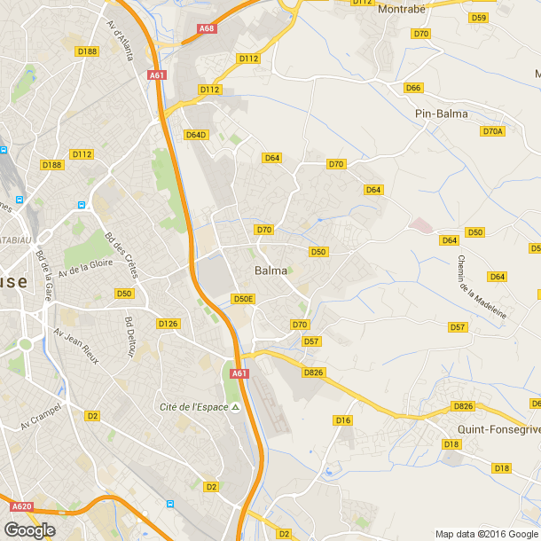 Plan des salles de sport de Balma