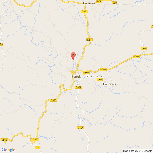 Plan des salles de sport de Barjols