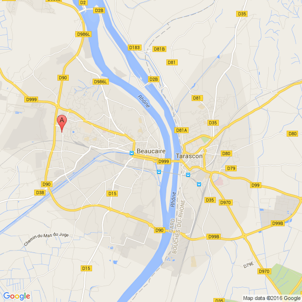 Plan des salles de sport de Beaucaire