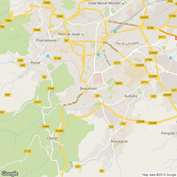 Plan des salles de sport de Beaumont