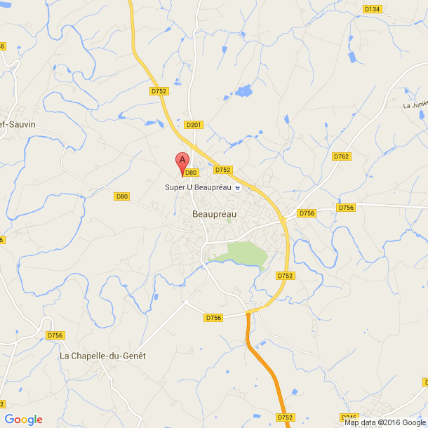 Plan des salles de sport de Beaupreau