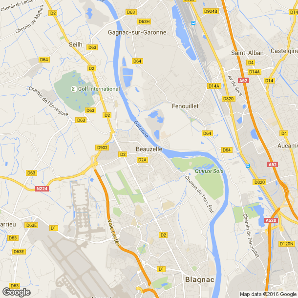 Plan des salles de sport de Beauzelle