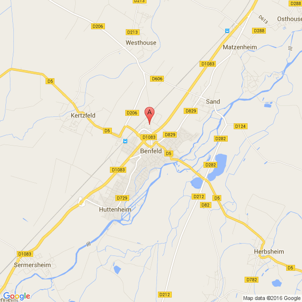 Plan des salles de sport de Benfeld