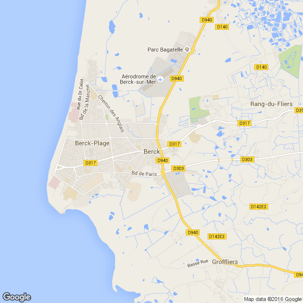 Plan des salles de sport de Berck