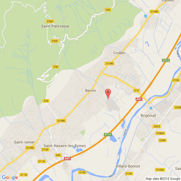 Plan des salles de sport de Bernin