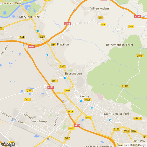 Plan des salles de sport de Bessancourt