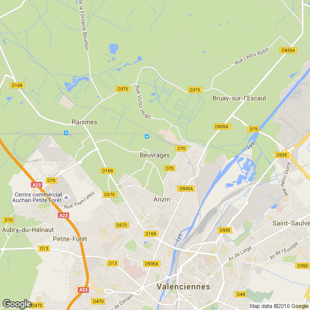 Plan des salles de sport de Beuvrages