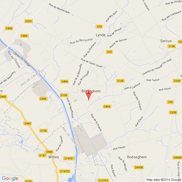Plan des salles de sport de Blaringhem