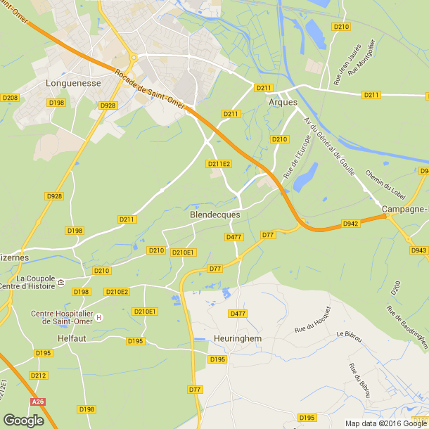 Plan des salles de sport de Blendecques