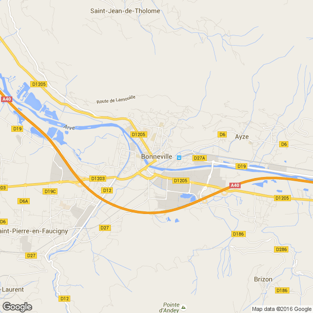 Plan des salles de sport de Bonneville