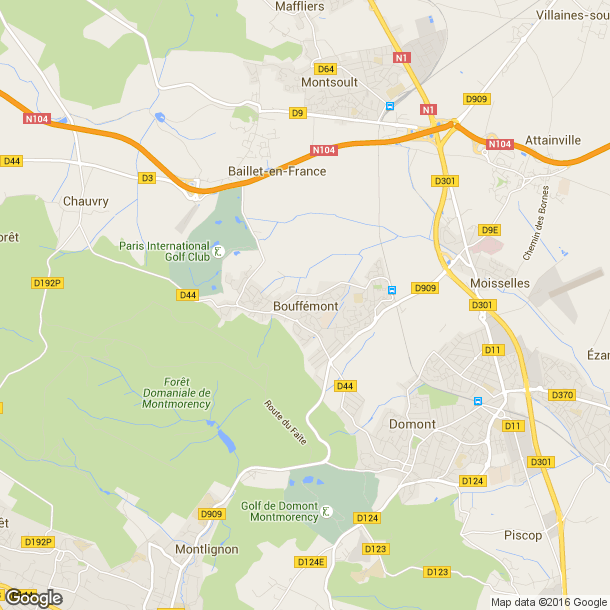 Plan des salles de sport de Bouffemont