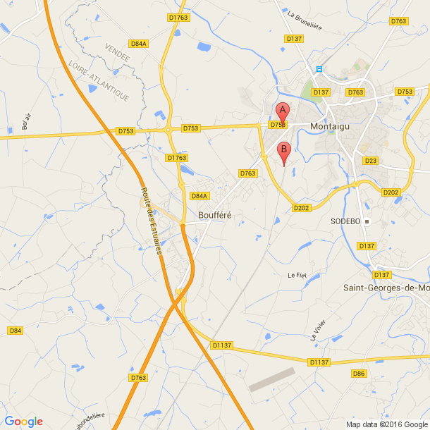 Plan des salles de sport de Bouffere