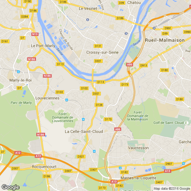 Plan des salles de sport de Bougival