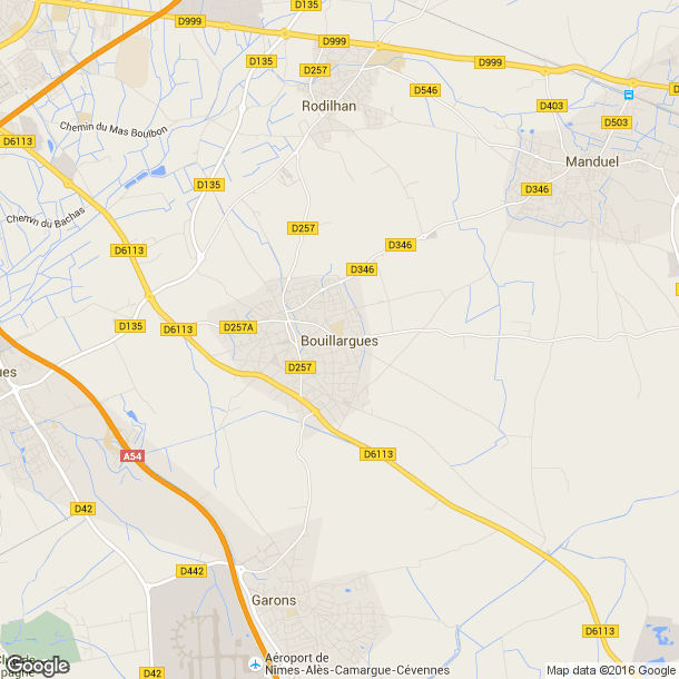 Plan des salles de sport de Bouillargues