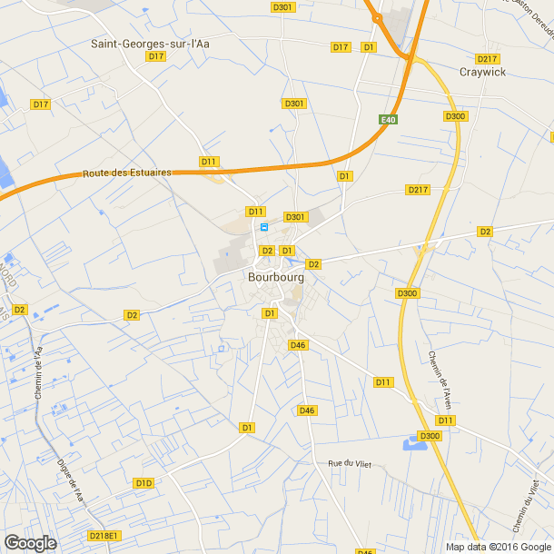 Plan des salles de sport de Bourbourg