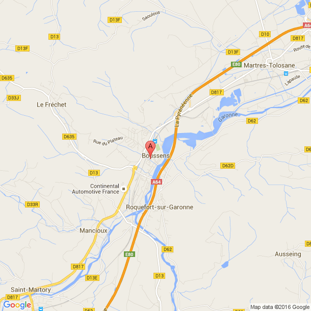 Plan des salles de sport de Boussens