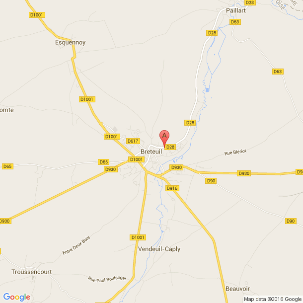 Plan des salles de sport de Breteuil
