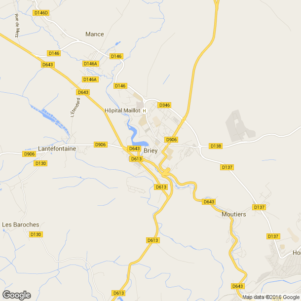 Plan des salles de sport de Briey