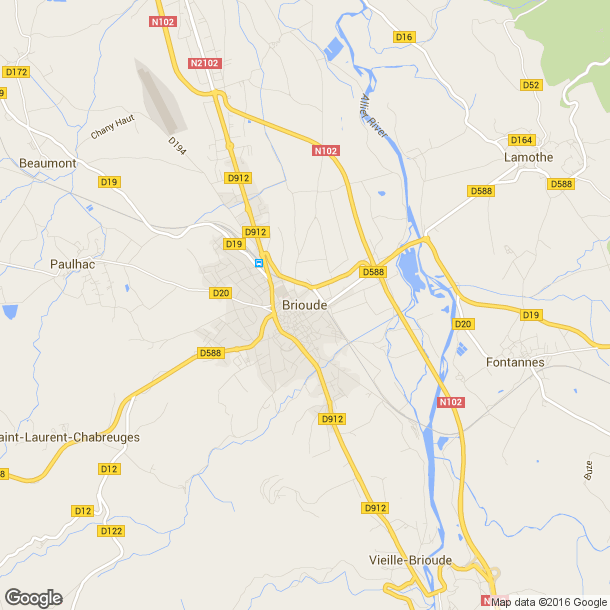 Plan des salles de sport de Brioude