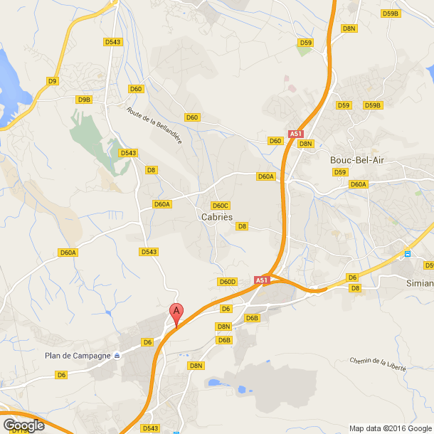 Plan des salles de sport de Cabriès