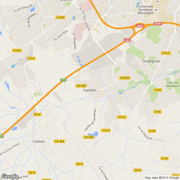 Plan des salles de sport de Canejan