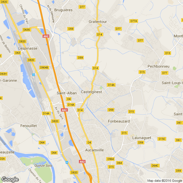 Plan des salles de sport de Castelginest