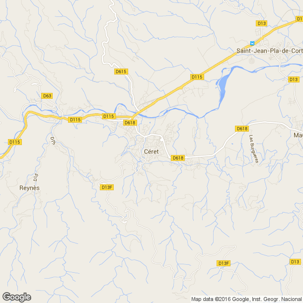 Plan des salles de sport de Céret