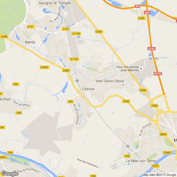 Plan des salles de sport de Cesson