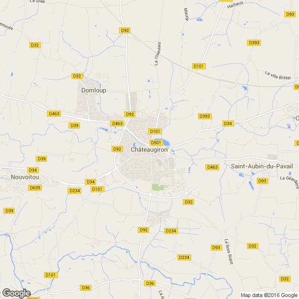 Plan des salles de sport de Châteaugiron