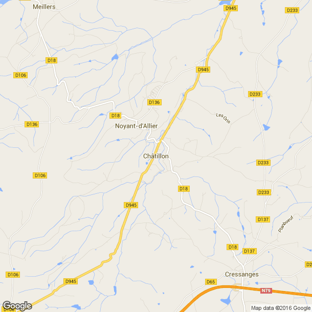 Plan des salles de sport de Châtillon