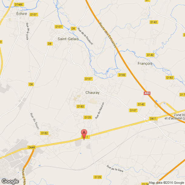 Plan des salles de sport de Chauray