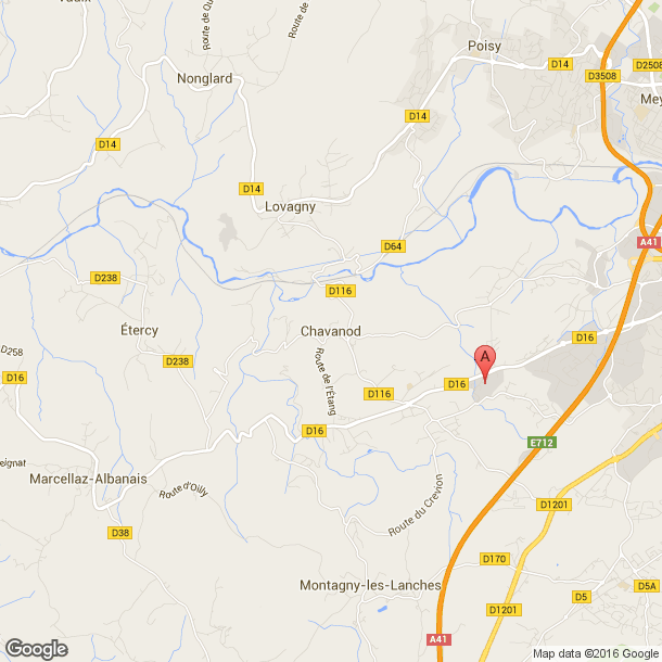 Plan des salles de sport de Chavanod