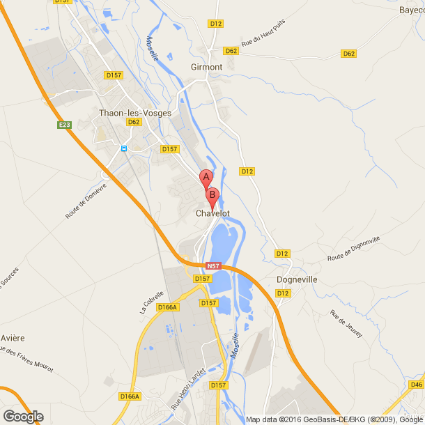 Plan des salles de sport de Chavelot